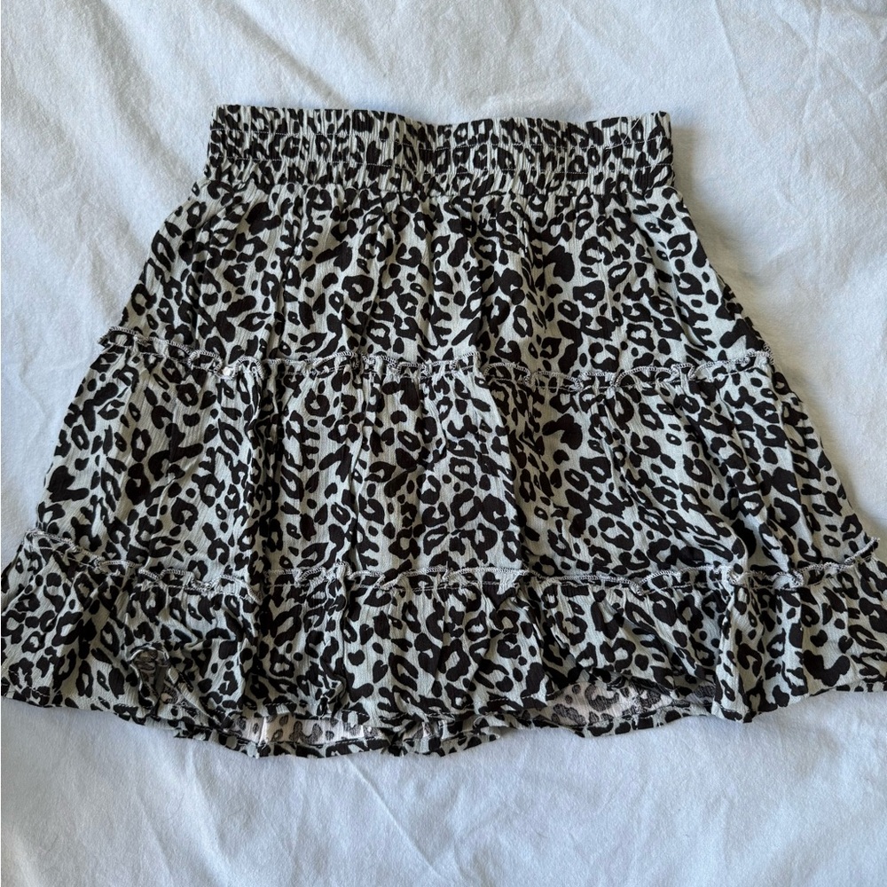 Lizard thicket leopard skater skirt